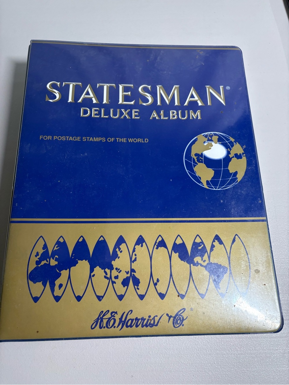 Statesman Deluxe Album in Blue & Gold by H.E. Harris